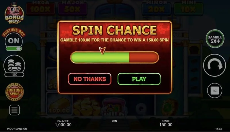 Piggy Mansion - memicu Free Spins